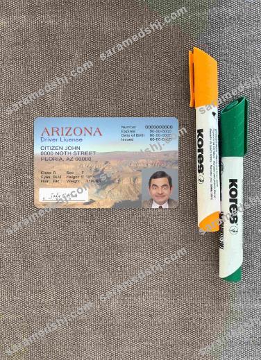 USA Arizona driving license version 2 photolook FRONT